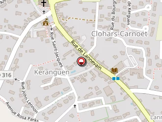 Carte de Kloar Esthétique à Clohars-carnoët