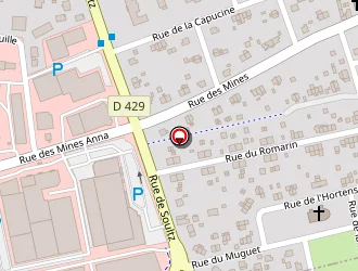 Carte de Espace Foot à Kingersheim