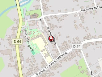 Carte de Drouhet à Saint-sauveur