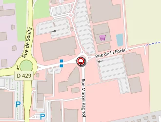 Carte de Geoxia Centre Est à Wittenheim