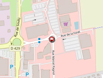 Carte de Centre De Contrôle Mlgp à Wittenheim