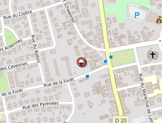 Carte de Chabrier Michèle à Wittenheim