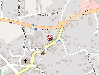 Carte de La Poste à Penmarch