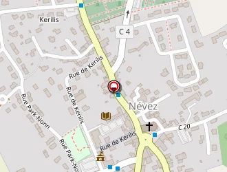 Carte de Penvern à Névez