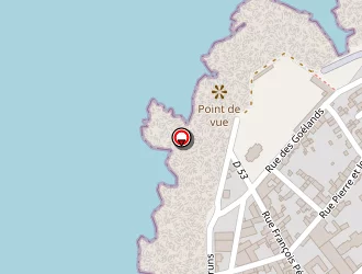 Carte de Les Rochers à Penmarch