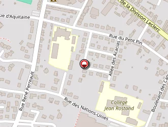 Carte de College Jean Rostand à Chateau gontier bazouges