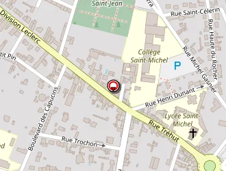 Carte de Collège Lycée Privé Saint Michel à Chateau gontier bazouges