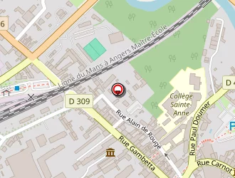 Carte de Institution Sainte Anne à Sablé-sur-sarthe