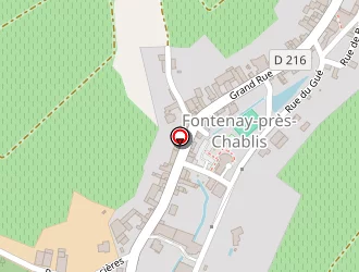 Carte de N.g. Fevre à Fontenay-près-chablis