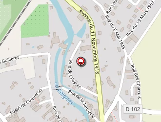 Carte de La Poste à Laignes