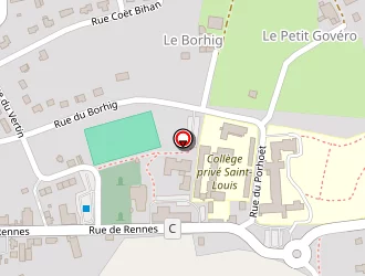 Carte de Stade Du Borhis à Saint-jean-brévelay