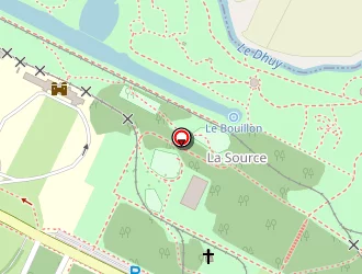 Carte de Parc Floral La Source à Orléans