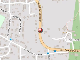 Carte de Thomas Gérard à Pont-aven