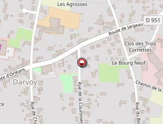 Carte de Stade à Darvoy