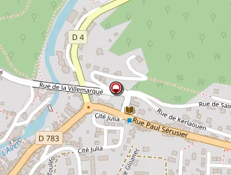 Carte de La Rocaille à Pont-aven