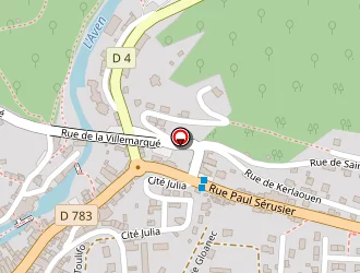 Carte de Nevern à Pont-aven