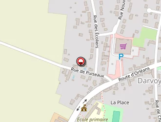 Carte de Supermarché Casino à Darvoy