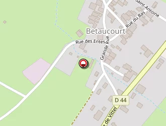 Carte de Technitraite à Betaucourt