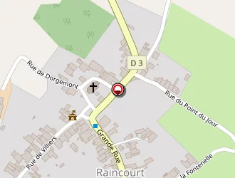 Carte de Mairie De Raincourt à Raincourt