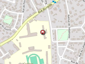 Carte de Lycée Laennec à Pont-l'abbé