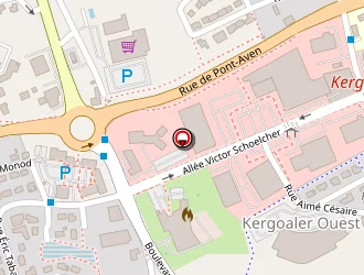 Carte de Inter-hôtel Novalis à Quimperlé