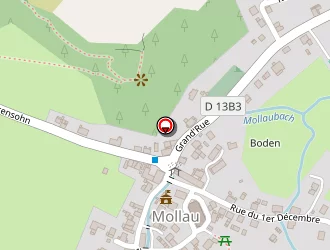 Carte de Salle De Gymnastique Mollau à Mollau