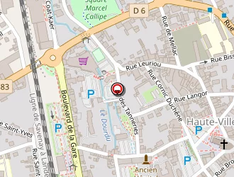 Carte de Penn Da Benn à Quimperlé