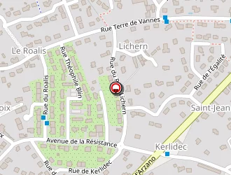 Carte de Hubert Christophe à Quimperlé