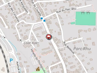 Carte de Espace Coiffeur à Quimperlé