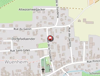 Carte de Ecole Des Garçons à Wuenheim