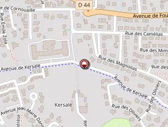 Carte de Clinique Les Glénans à Bénodet