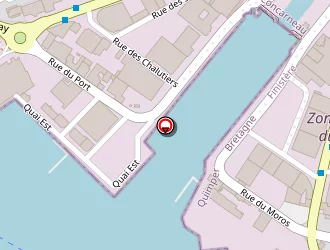 Carte de La Coquille à Concarneau