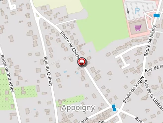 Carte de La Tiffery à Appoigny