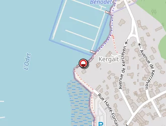 Carte de La Croisette à Bénodet