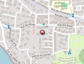 Carte de Kermor Hôtel à Concarneau