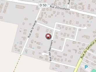 Carte de Thuet Fanny à Blodelsheim