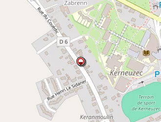 Carte de Gymnase à Quimperlé