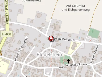 Carte de Oupsala à Blodelsheim