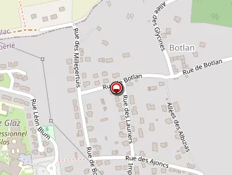 Carte de Lycée Professionnel De Roz Glaz à Quimperlé