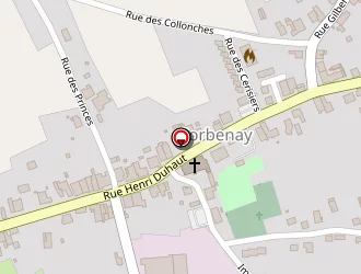 Carte de De La Noue à Corbenay