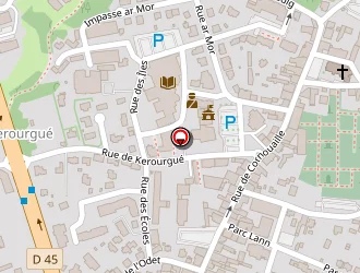 Carte de U Express à Fouesnant