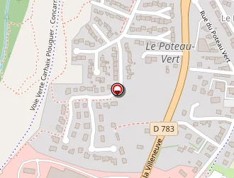 Carte de Centre De Secours à Concarneau