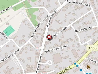 Carte de Pharmacie Du Centre à Plonéour-lanvern