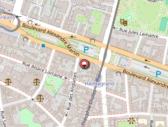 Carte de Tribunal Administratif à Orléans