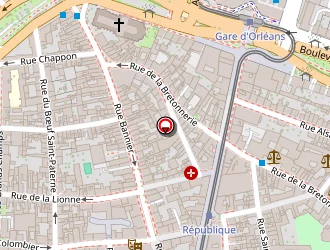 Carte de Bleu De Toiles à Orléans