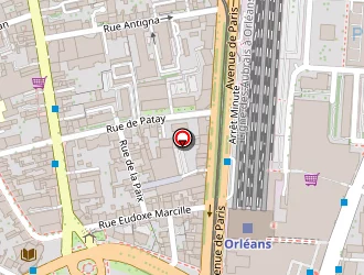 Carte de Kiosque Gambetta à Orléans