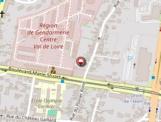 Carte de Gymnase Gaston Coute à Orléans