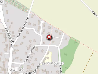 Carte de Agence Postale à Guillac