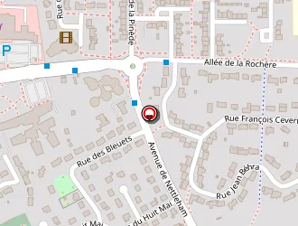 Carte de Gymnase Marcel Cerdan à Mulsanne