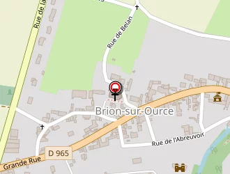 Carte de Agence Postale à Brion-sur-ource